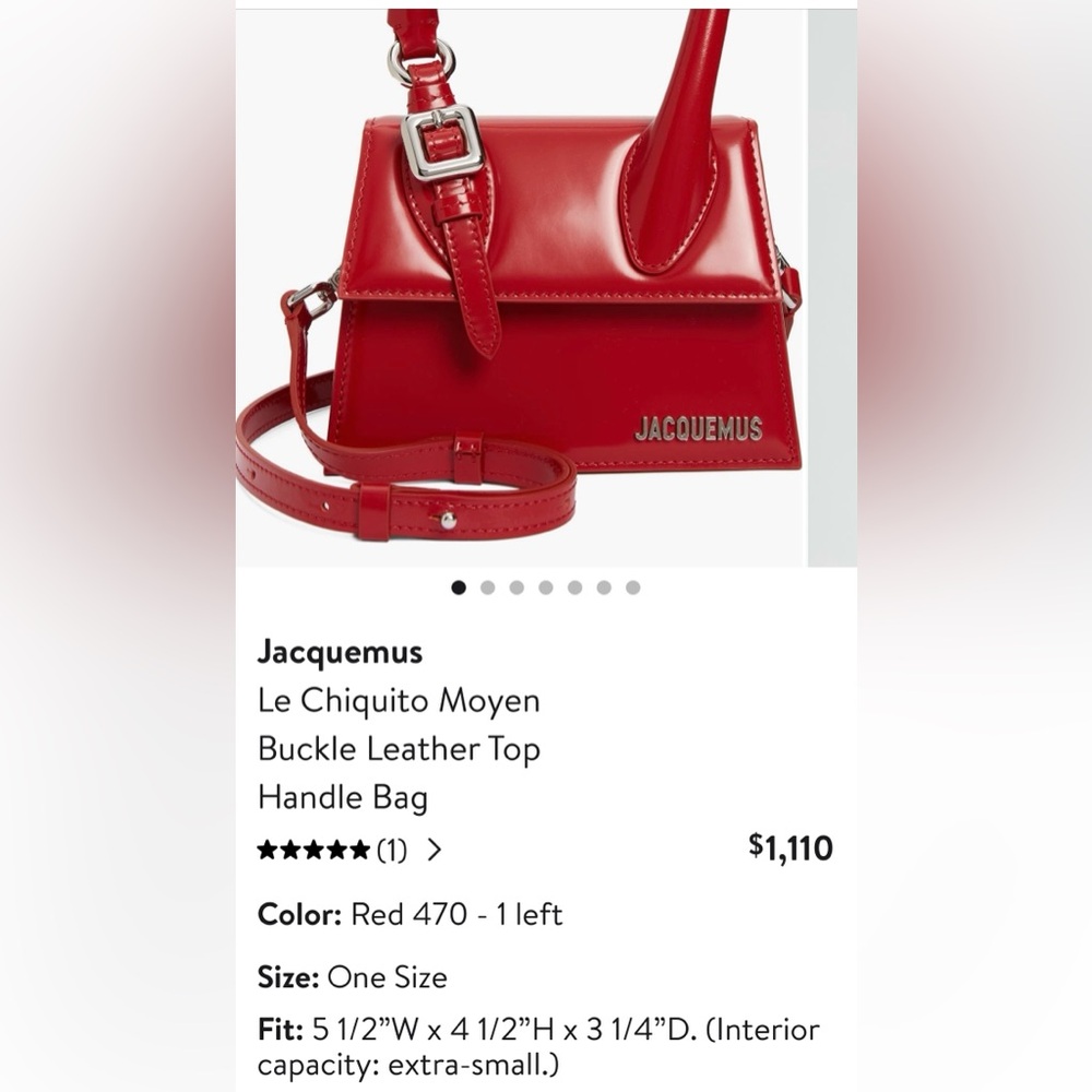 Jacquemus Red Leather Bag - Picture 16 of 16